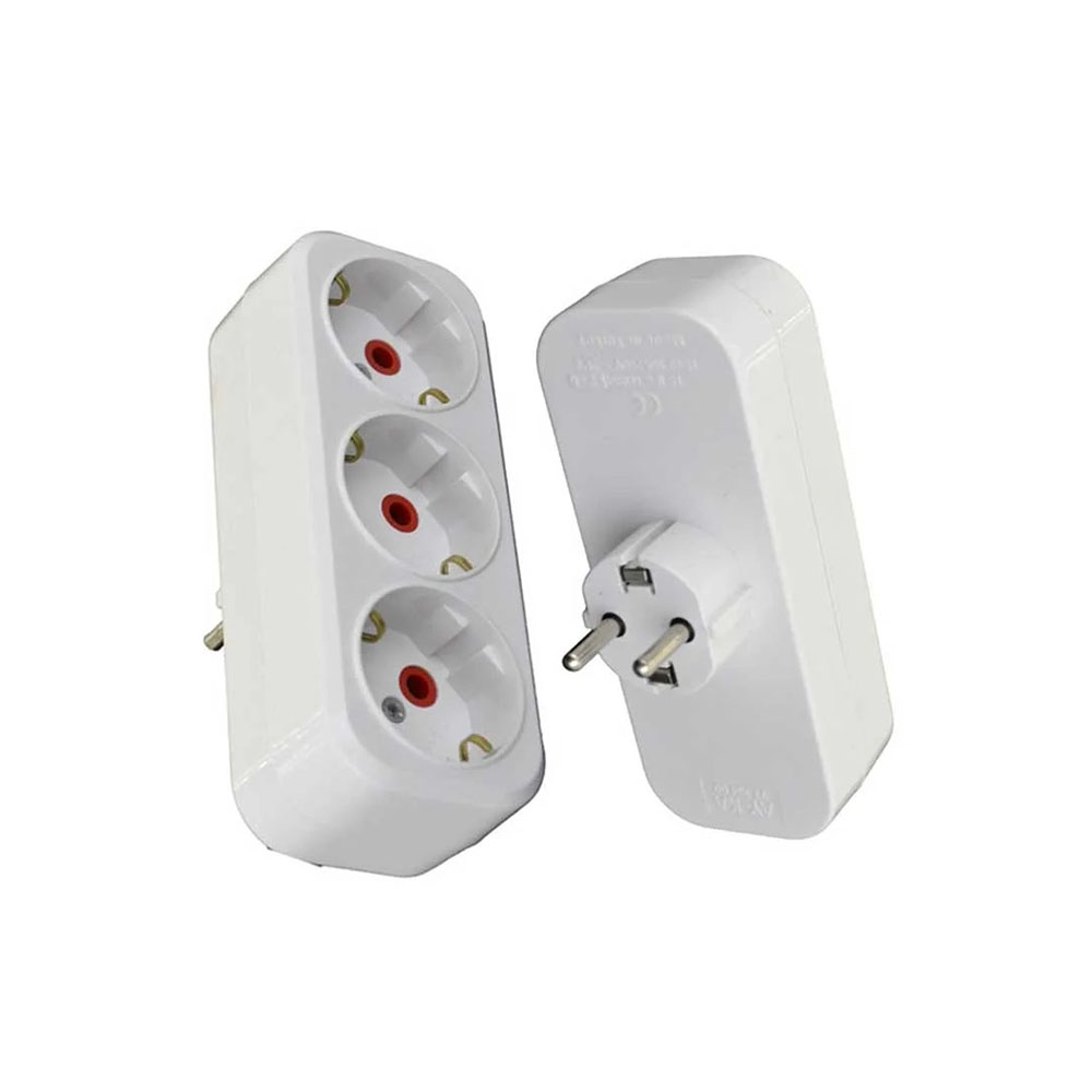 AYKA 3'LÜ GOLD GOLYAT TOPRAKLI FİŞ PRİZ DİKEY