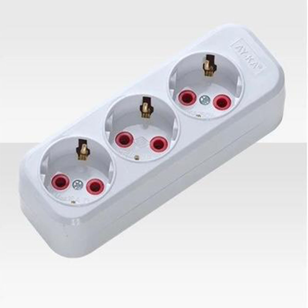 AYKA 3'LÜ KLEMENSLİ GRUP PRİZ