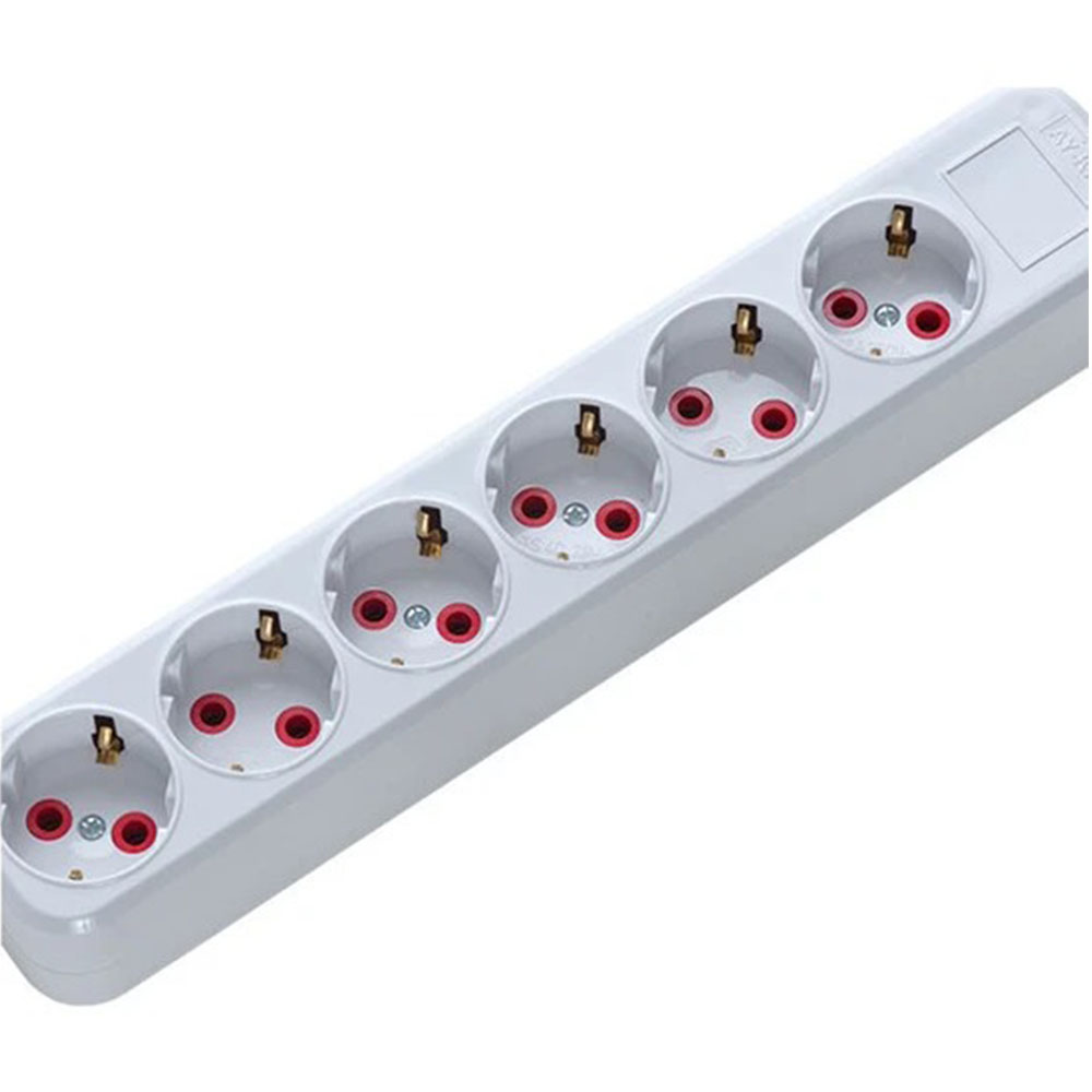 AYKA GOLD 6'LI TOPRAKLI GRUP PRİZ KLEMENESLİ