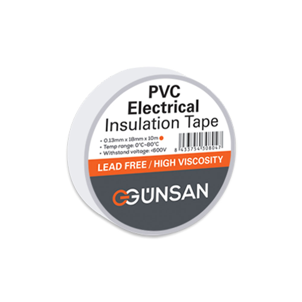 GÜNSAN ELEKTRİK İZOLE BANT BEYAZ GLOBE