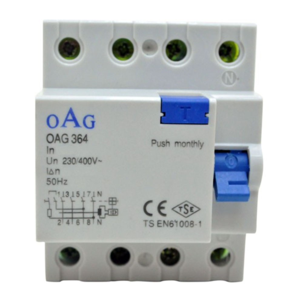 OAG KAÇAK AKIM ROLESİ 4X40A 300mA