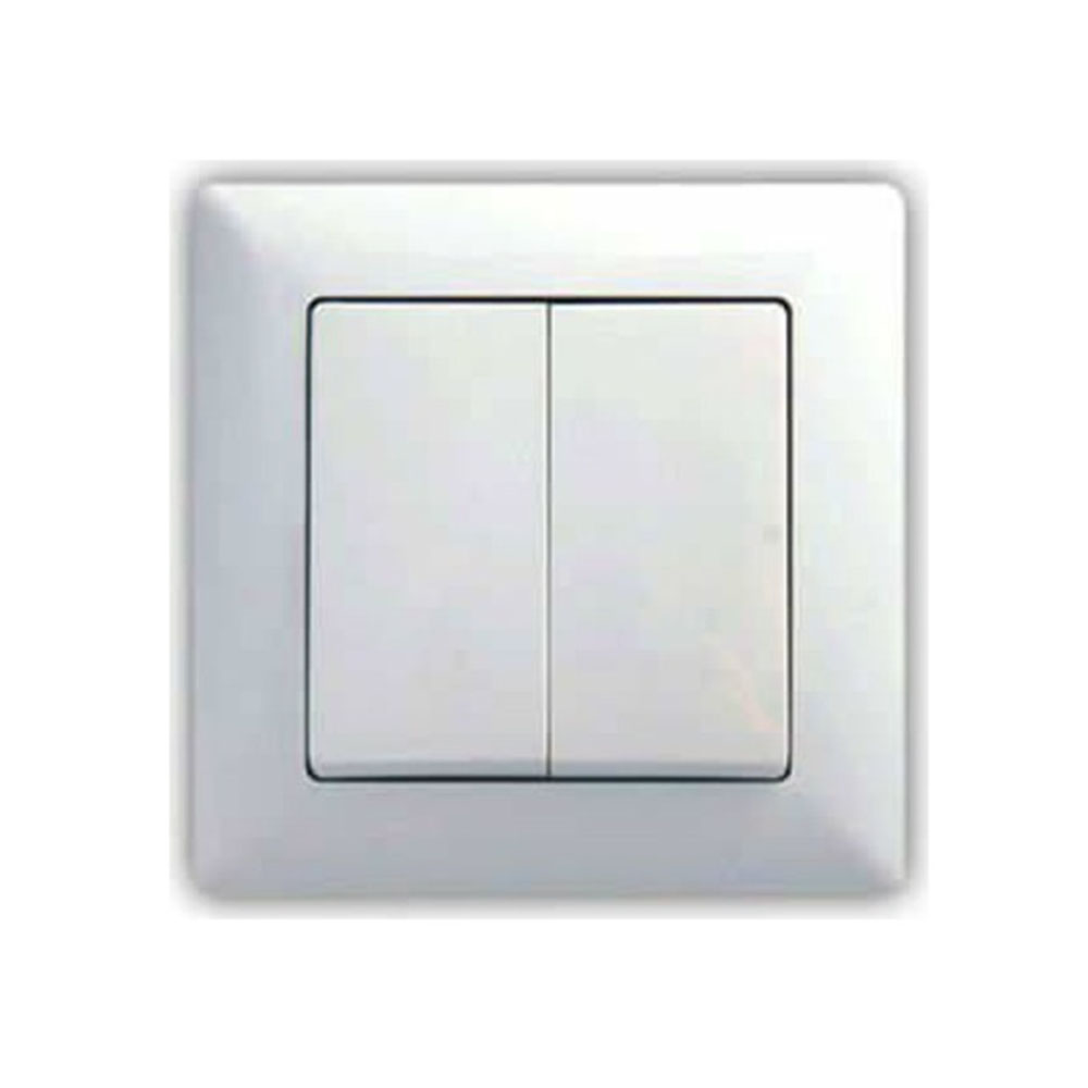 MONO SIVA ALTI ÇİFTLİ ANAHTAR DÜĞME BEYAZ