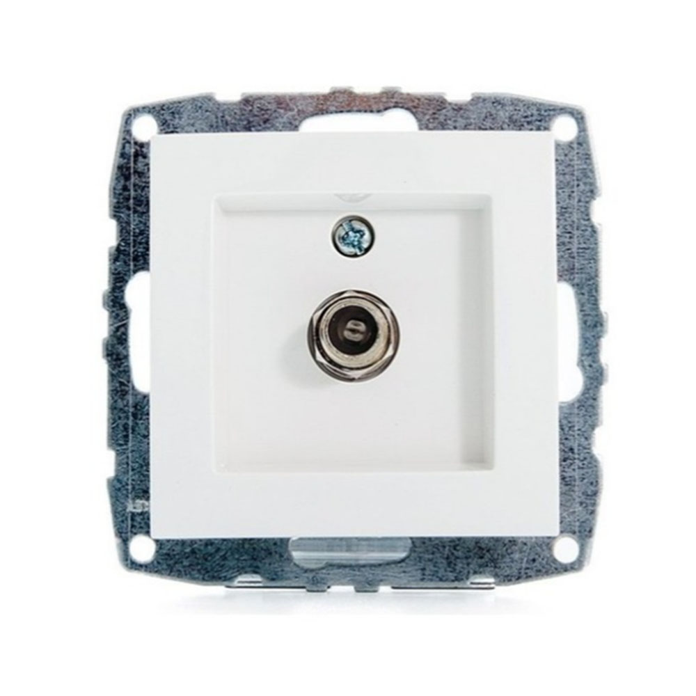 MONO SIVA ALTI UYDU (ANTEN) PRİZİ F KONNEKTÖRLÜ BEYAZ