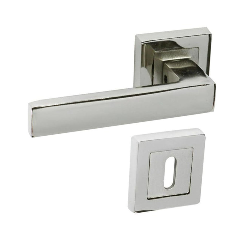 ÇELİK KAPI KOLU KONAK LÜX SOL ROZETLİ ALÜMİNYUM