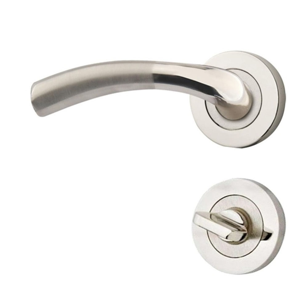 MARMARİS ÇELİK KAPI KOLU LÜX SOL ROZETLİ ALÜMİNYUM